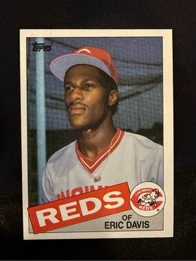 Eric Davis #627, Topps, Rookie, 1985, Cincinnati Reds, MT/NM, Superbly Centered